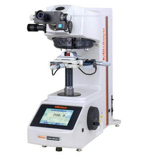 Mitutoyo 810-406-13-ASET2 | Manual Micro Vickers Hardness Testing Machine | HM-220 A-Type Set | Double Indentershaft Operation Temperature 5 to 40°C | Vibration Frequency 5Hz or lower | Mass 42 kg