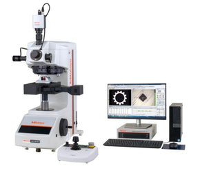 Mitutoyo 810-409-11-CSET2 | Automatic Micro Vickers Hardness Testing Machine | HM-220 C-Type Set | Double Indentershaft Operation Temperature 5 to 40°C | Vibration Frequency 5Hz or lower | Mass 50.5 kg