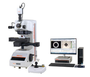 Mitutoyo 810-409-11-DSET2 | Fully Automatic Micro Vickers Hardness Testing Machine | HM-220 D-Type Set | Double Indentershaft Operation Temperature 5 to 40°C | Vibration Frequency 5Hz or lower | Mass 53.5 kg
