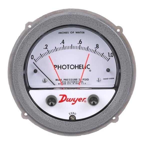 Dwyer Instruments 3015MR | Pressure Switch/Gauge | Range 0-15