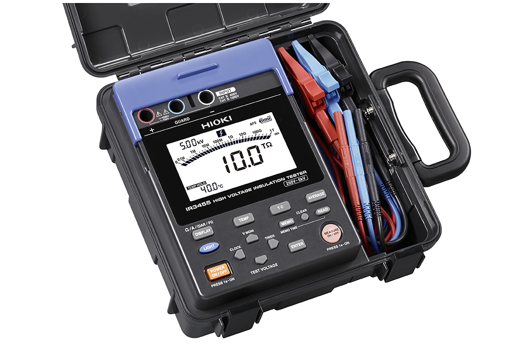 HIOKI IR3455 | HIGH VOLTAGE INSULATION TESTER | Range 250 V to 5 kV/ 10 T©