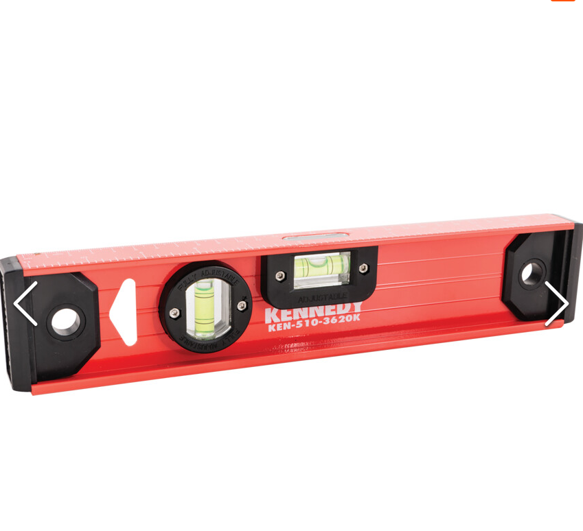 Kennedy KEN5103620K | 300mm I-beam Spirit Level | 3 Vials, Horizontal/Vertical | Non-Magnetic