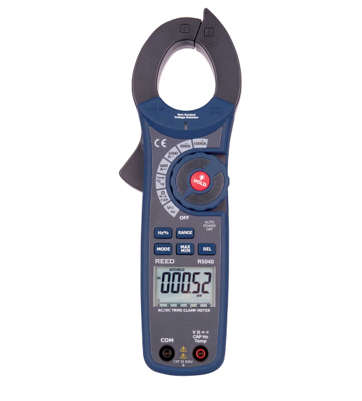 REED R5040 1000A True RMS AC/DC Clamp Meter with NCV