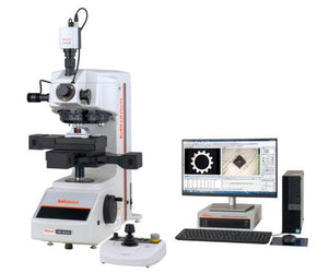 Mitutoyo 810-404-11-DSET2 | Fully Automatic Micro Vickers Hardness Testing Machine | HM-210 D-Type Set | Double Indentershaft Operation Temperature 5 to 40°C | Vibration Frequency 5Hz or lower | Mass 54 kg