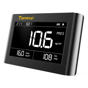 Temtop P1000 | CO2 Air Quality Monitor | PM2.5 PM10 Tabletop Detector