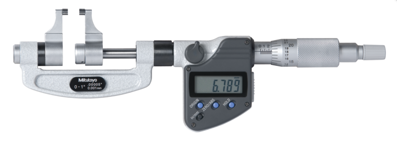 Mitutoyo 343-350-30 Digital Caliper Jaw Micrometer Inch/Metric, 0-1"
