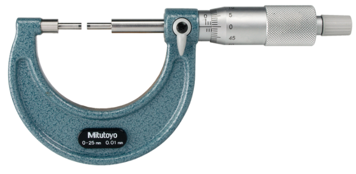 Mitutoyo 111-122 Spline Micrometer 175-200mm, 3mm Measuring Face