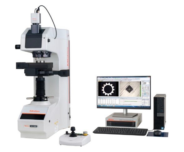 Mitutoyo 810-448-11-DSET | Fully Automatic Vickers Hardness Testing Machine | HV-120 D-Type Set | Operation Temperature 5 to 40°C | Vibration Frequency 10Hz or Lower | Mass 71.9 kg