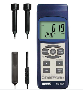 REED SD-9901 Data Logging Indoor Air Quality Meter