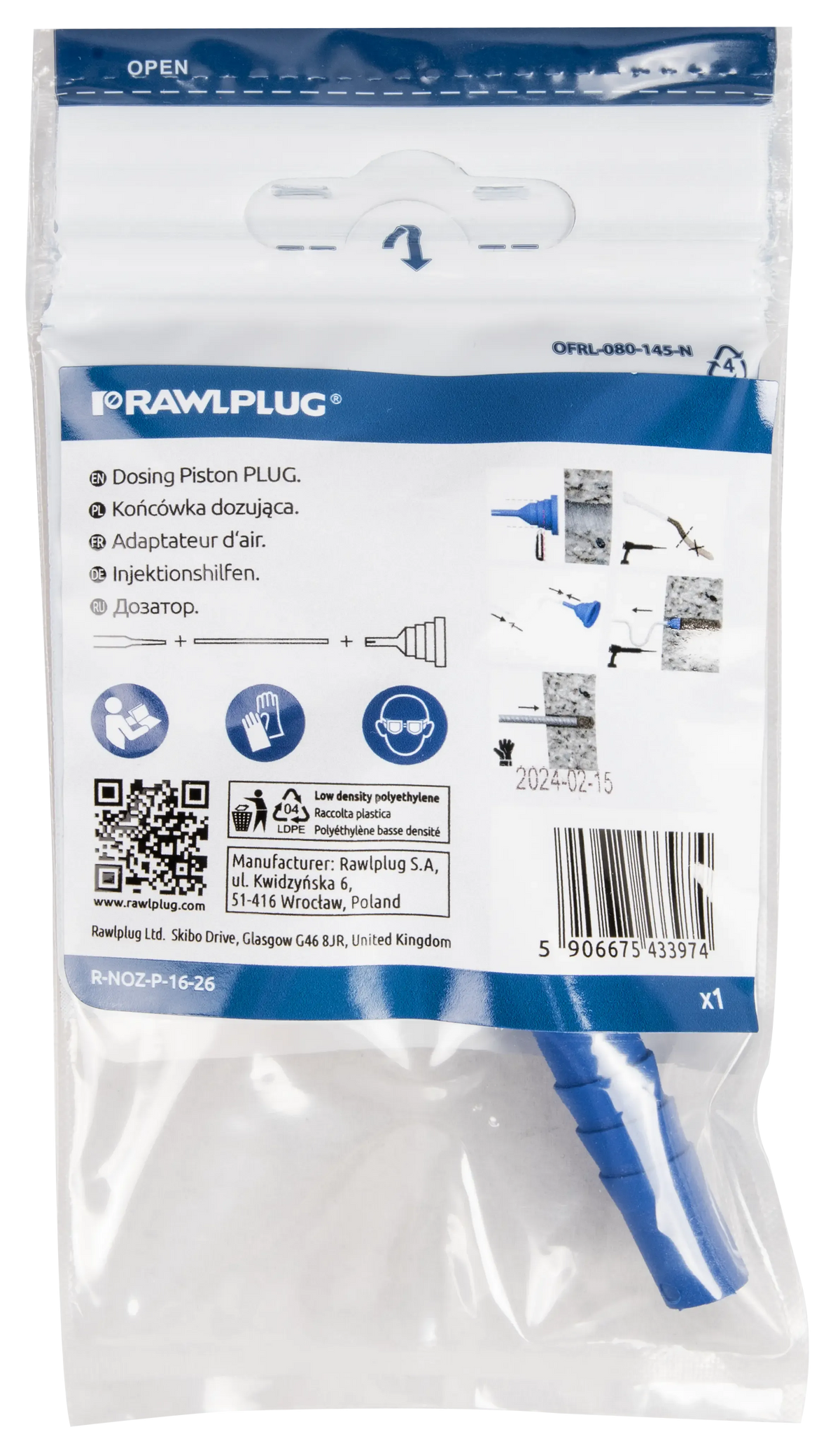 Rawlplug R-NOZ-P-16-26 | R-NOZ Dosing Piston Plug | M16-M26 - generaltechuae (4)