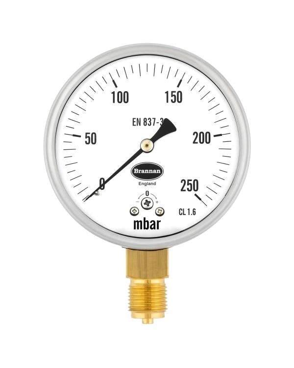 Brannan CAP001 | Capsule Pressure Gauge | 0-25 to 0-600 mbar, 1.6% or 2.5% - generaltechuae (2)