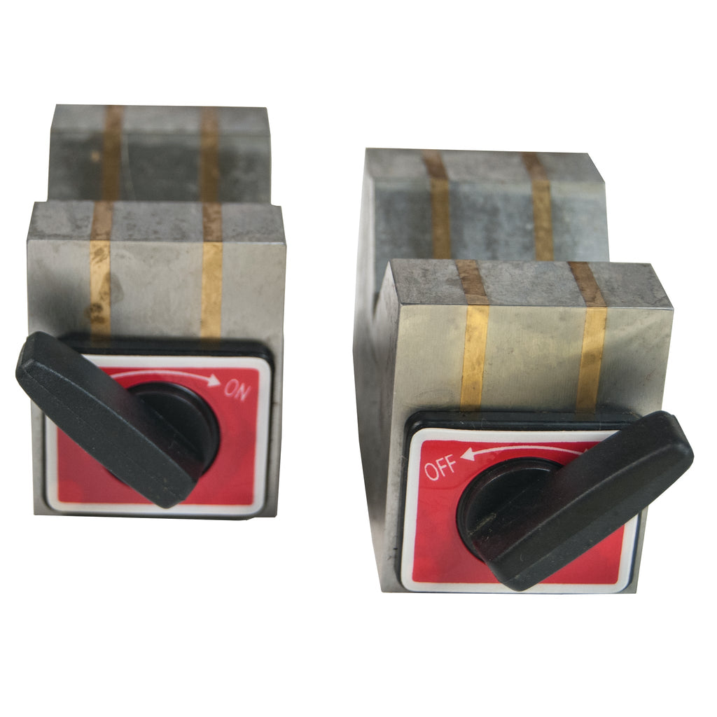 Flexbar 11025 | Magnetic V-Blocks, Matched Pair | 2 x 1.6 x 2.8 x 1.44 in - generaltechuae