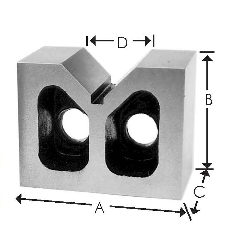 Flexbar 11081 | Cast Iron V-Blocks, Matched Pair | 7 in, 90° Vee - generaltechuae (2)