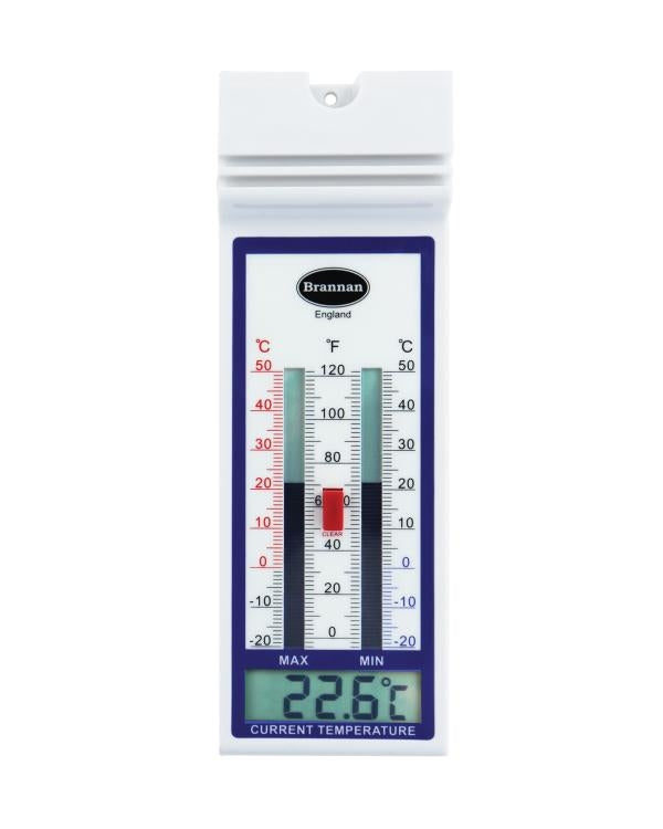 Brannan 12/430/3 | Quick-Set Digital Max Min Thermometer, White | -20 to +50 °C - generaltechuae