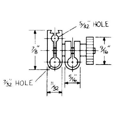 Flexbar 12518 | Dovetail Swivel Clamp | 7/32" x 1/4" - generaltechuae (3)