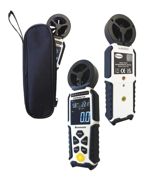 Brannan 13/490/0 | Heavy Duty Anemometer with Temperature & Humidity | 0.4 to 35 m/s - generaltechuae (2)