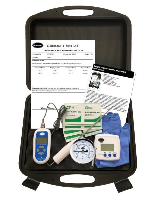 Brannan 13/800/3 | Legionella Thermometer Kit | Probe & Clip-On Pipe Thermometers - generaltechuae