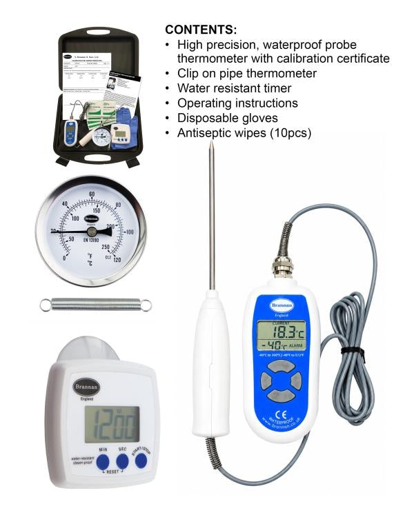 Brannan 13/800/3 | Legionella Thermometer Kit | Probe & Clip-On Pipe Thermometers - generaltechuae (2)