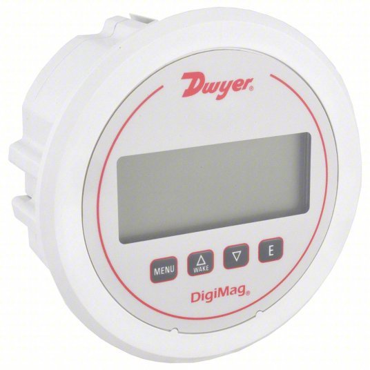 DWYER Digital Differential Pressure Gauge | Range  0.25 to 0 to 0.25 in wc | 1/8 in Tubing | DigiMag DM-1000,