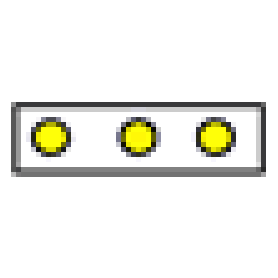 Flexbar 13522 | Solid Yellow Dot Safety Marking Tape | 3 in Dia., 500 per Roll - generaltechuae