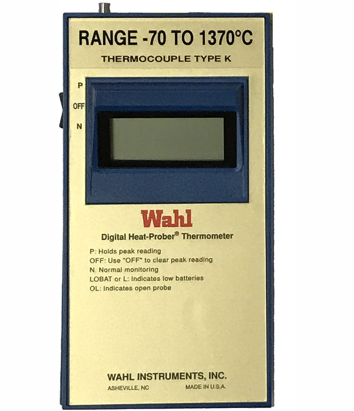Palmer Wahl 1370M_Series | Heat-Prober Type K Thermocouple Meters, °C | -70 to 1370 °C - generaltechuae