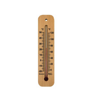 Brannan 14/210/3 | 150 mm Wood Wall Thermometer | -20 to +50 °C/°F - generaltechuae