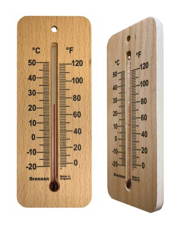 Brannan 14/215/3 | 150 mm Wide Wood Wall Thermometer | -20 to +50 °C/°F - generaltechuae (2)
