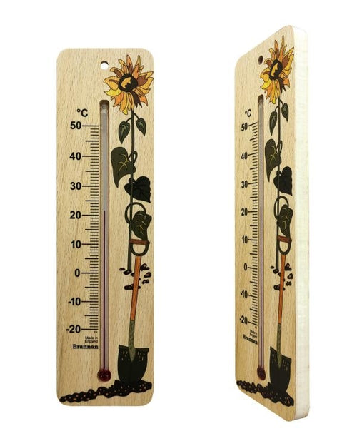 Brannan 14/226/2 | 215 mm Wide Wood Wall Thermometer, Garden Design | -20 to +50 °C - generaltechuae (2)