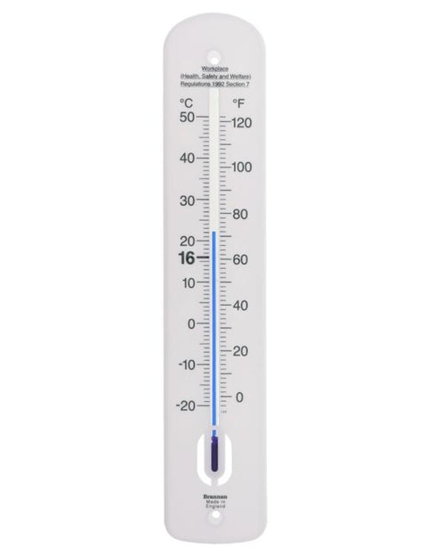 Brannan 14/374/3 | 380 mm Workplace Wall Thermometer | -20 to +50 °C/°F - generaltechuae