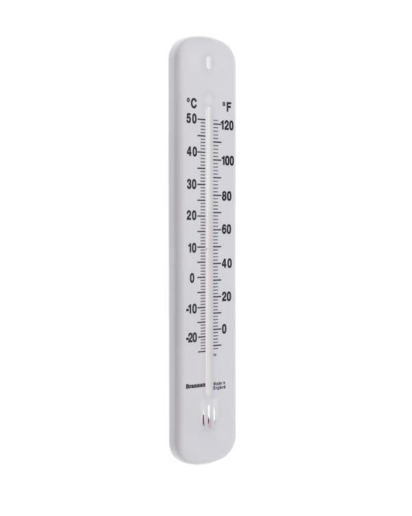 Brannan 14/435/2 | 215 mm Plastic Wall Thermometer | -20 to +50 °C, Celsius Only - generaltechuae (2)