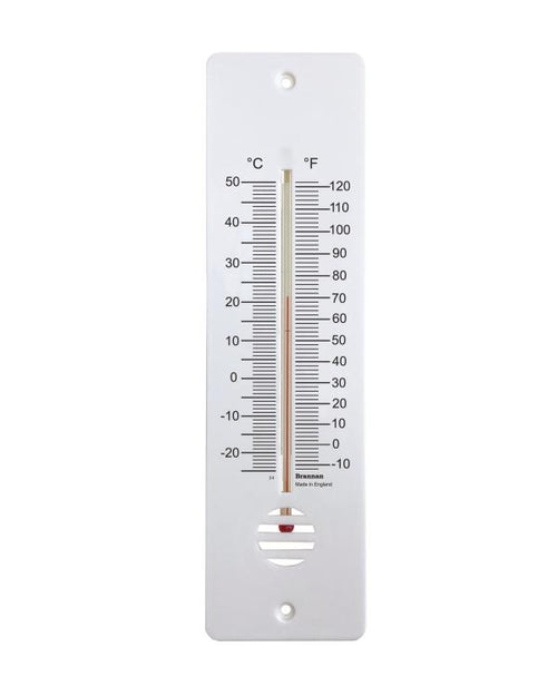 Brannan 14/440/3 | 255 mm Plastic Wall Thermometer | -20 to +50 °C/°F - generaltechuae