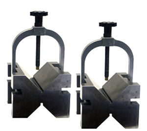 Flexbar 14722 | Precision Vee Blocks with Clamps (Pair) | 4.00 x 2.95 x 2.95 in - generaltechuae