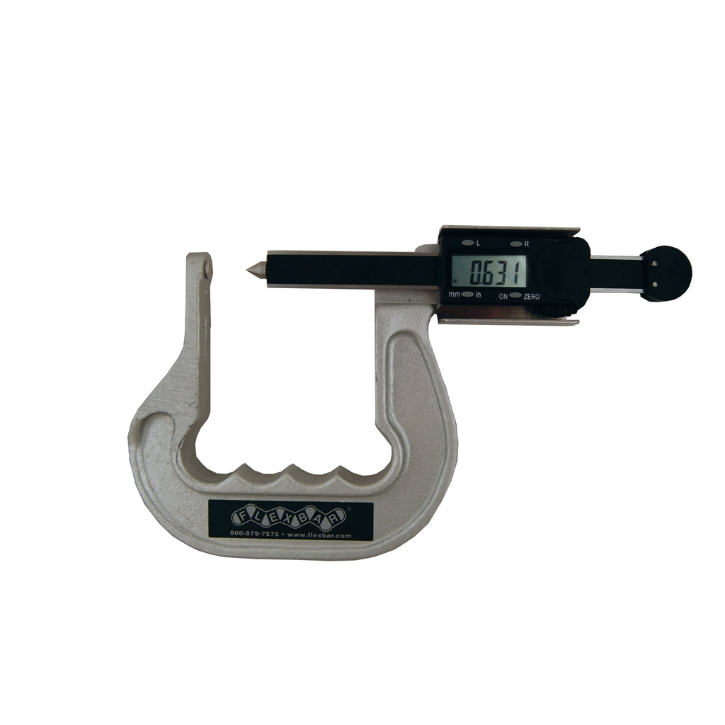 Flexbar 15785-DR | Electronic Deep Throat Micrometer | 0-2.400 in, 3.3 in Depth - generaltechuae