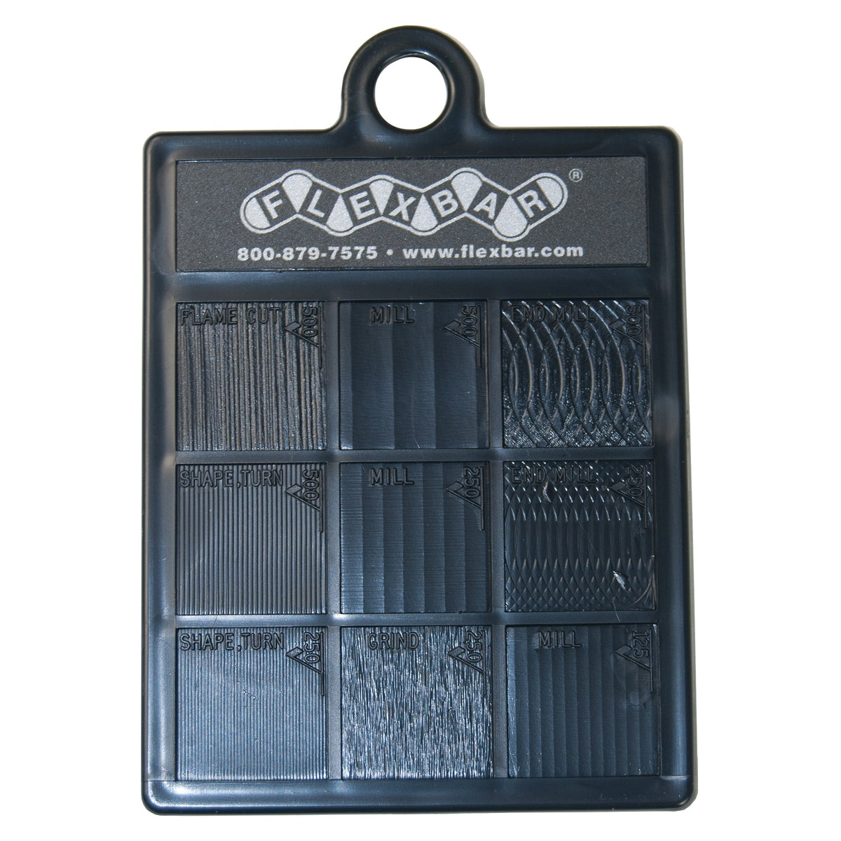 Flexbar 16007 | Surface Finish Comparator | 18 specimens, ABS plastic - generaltechuae