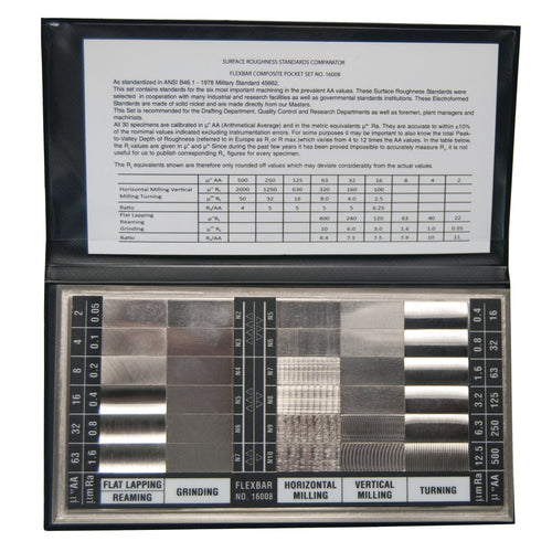 Flexbar 16008-CAL | Surface Roughness Standards Set | 30 specimens, Calibrated - generaltechuae