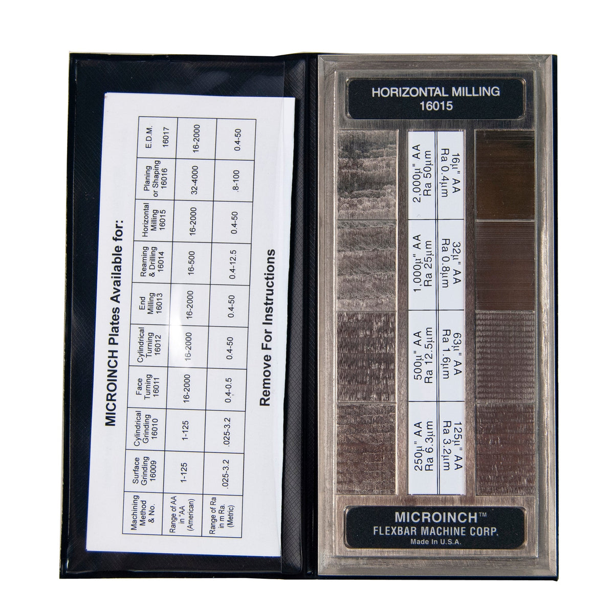 Flexbar 16015 | Microinch Comparator Plate | Horizontal Milling, Non-Calibrated - generaltechuae