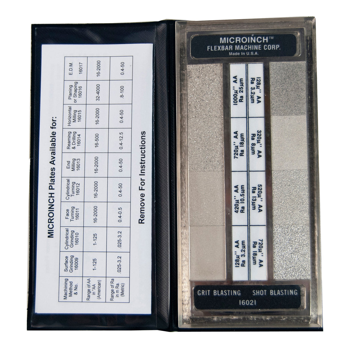 Flexbar 16021 | Microinch Comparator Plate | Grit Blasting/Shot Blasting, Non-Calibrated - generaltechuae