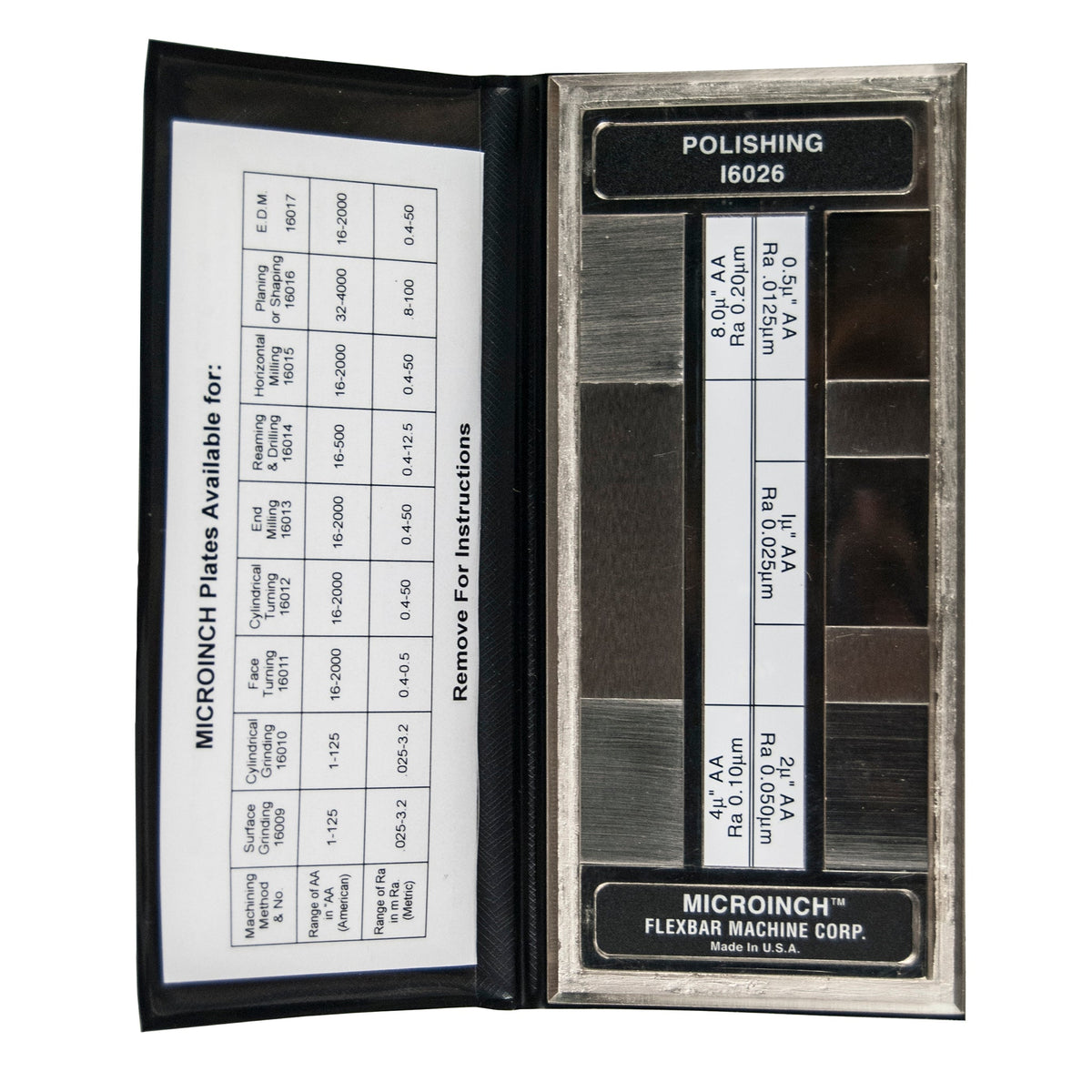 Flexbar 16026-CAL | Microinch Comparator Plate | Polishing, Calibrated - generaltechuae