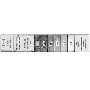 Flexbar 16033 | Grit Blasting Comparator | 6 Specimens, 32-1000 µin - generaltechuae