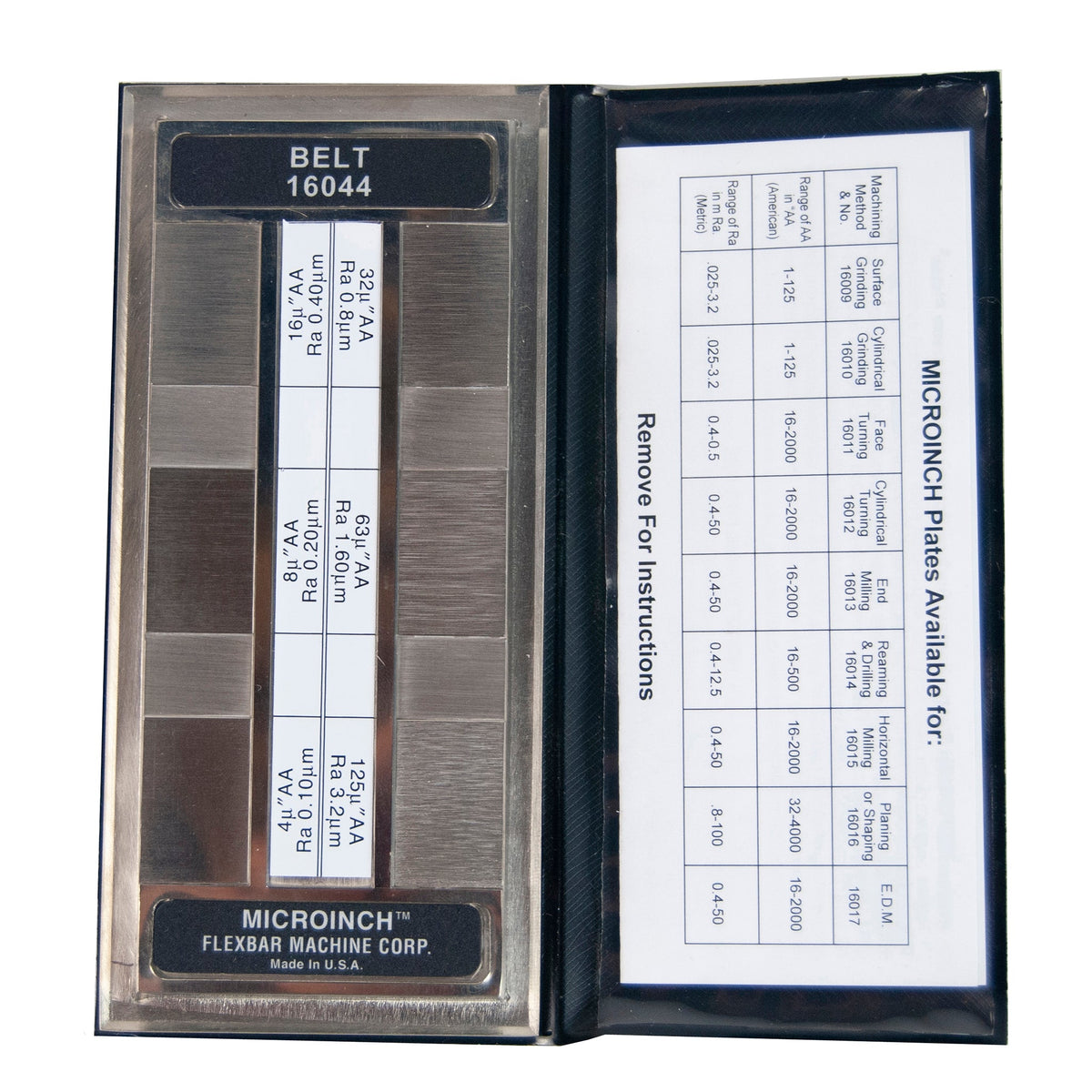 Flexbar 16044-CAL | Belt Sanding Comparator | 6 specimens, Calibrated - generaltechuae