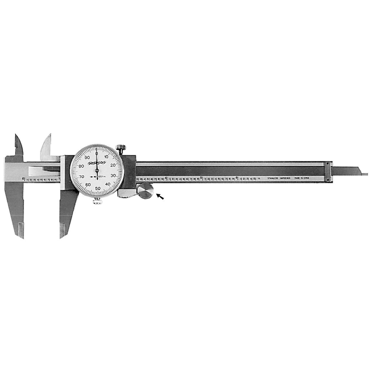 Flexbar 16279 | Precision Dial Caliper | 0-8 in, Inch - generaltechuae