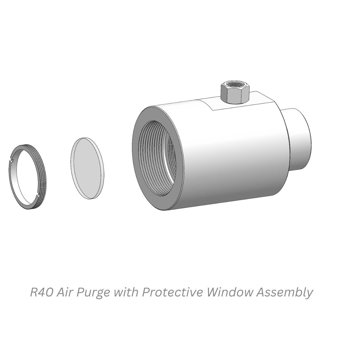Palmer Wahl 16465 | R40 Protection Windows for Air Purge | BK7, Sapphire or ZnSe - generaltechuae