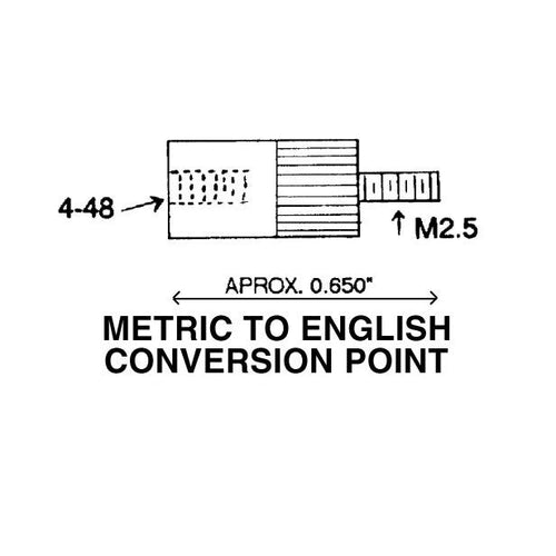 Flexbar 17825 | Indicator Point Extension | 4", 4-48 thread - generaltechuae
