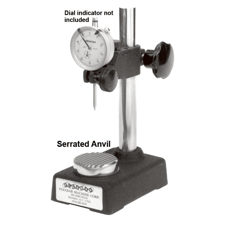 Flexbar 18055 | Dial Gage Stand, Serrated Anvil | 2-3/8 in Anvil, 6 in Post - generaltechuae (2)
