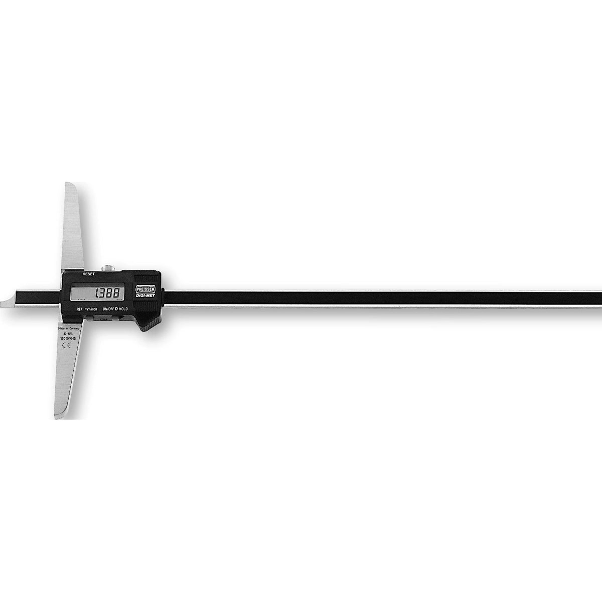 Flexbar 18211 | DIGI-MET Straight Beam Depth Gauge | 0-12 in, .0005 in Resolution - generaltechuae