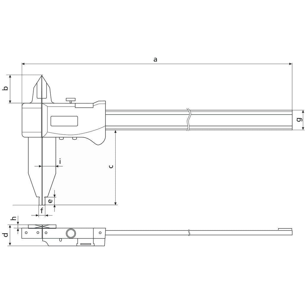 Flexbar 18381 | DIGI-MET Light Weight Workshop Caliper | 20 in/500 mm - generaltechuae (2)
