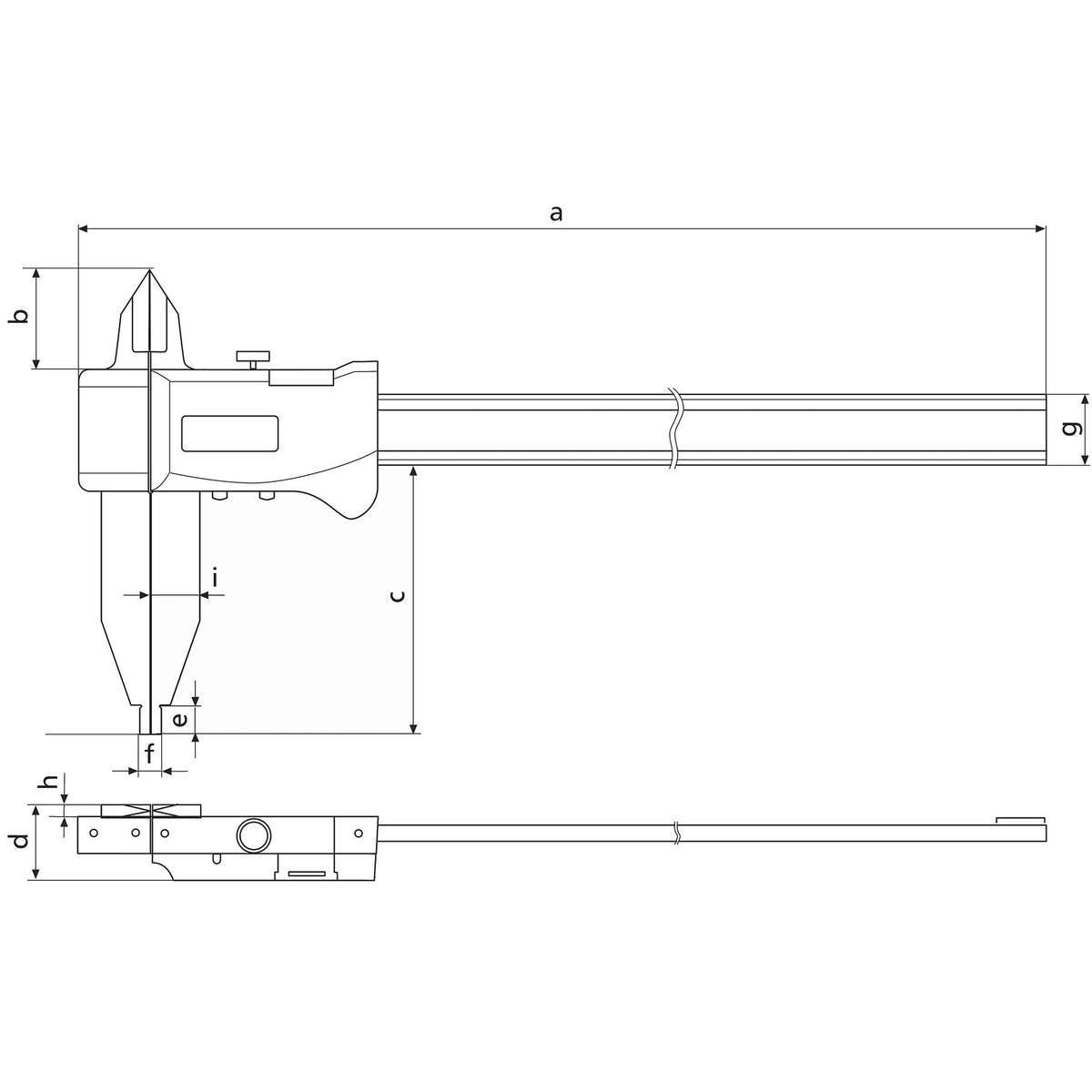 Flexbar 18384 | DIGI-MET Light Weight Workshop Caliper | 59 in/1499 mm - generaltechuae (2)