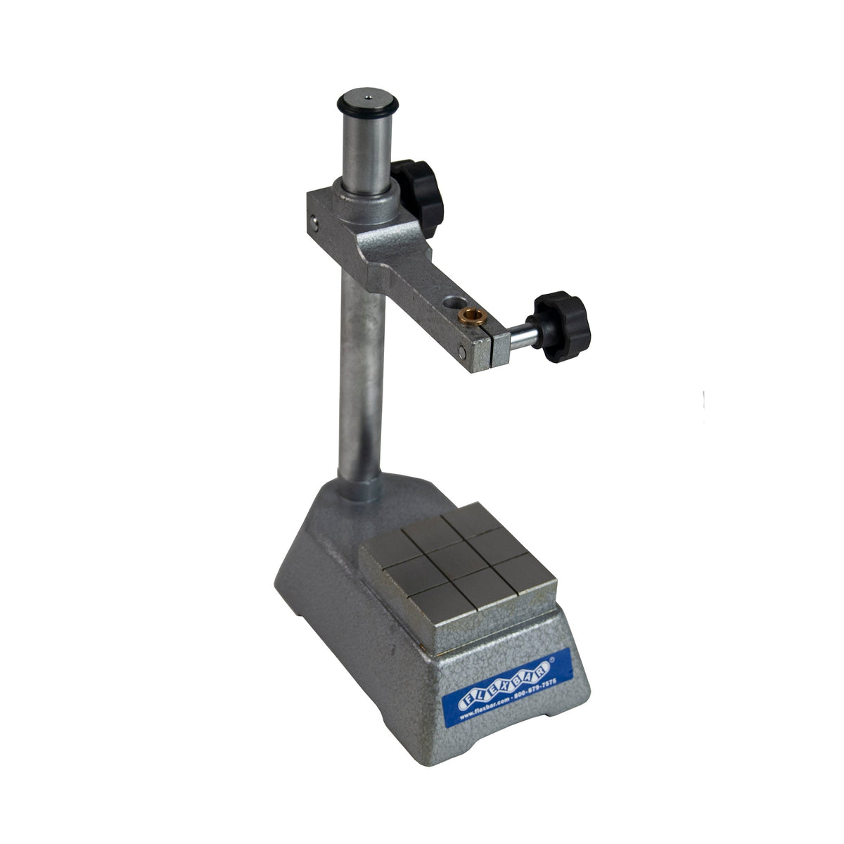 Flexbar 19283 | Heavy Duty Dial Gage Stand, Square Grids | 70 x 70 mm Base, 150 mm Range - generaltechuae
