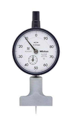 Mitutoyo 7210A | Dial Indicator Depth Gauge | Series 7 | Graduation 0.01 mm | Stroke 10 mm | Accuracy ±15 µm | Weight 205 g