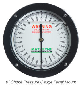 Matherne Choke Pressure System | 6 in Dial, up to 15,000 psi (20,000 psi Deboosted) - generaltechuae